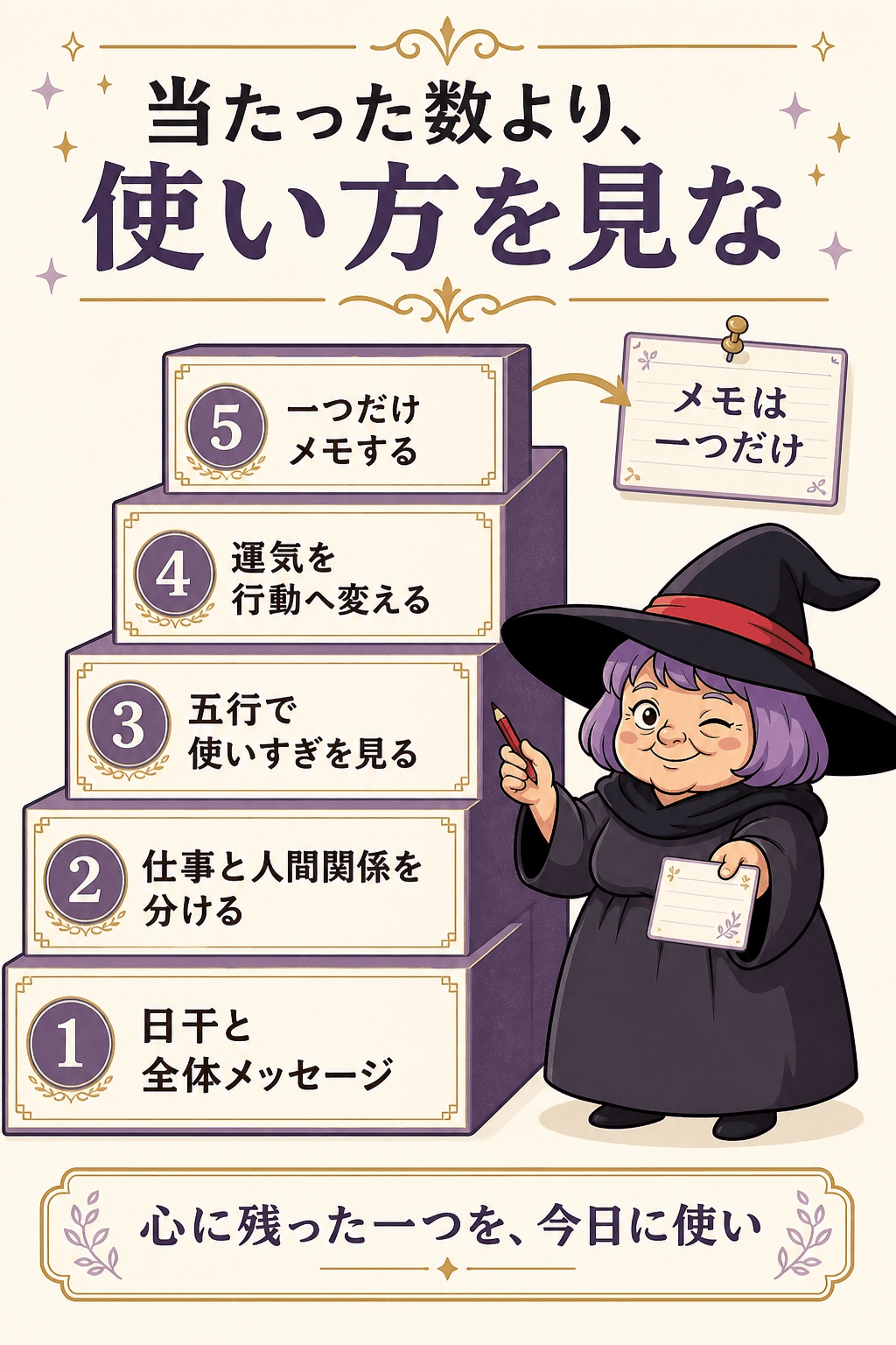 占いババの四柱推命診断を日干からババのメッセージまで読む五つの手順